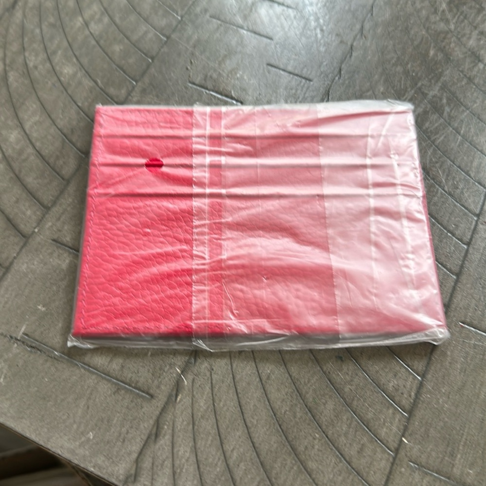 NWT genuine leather minimalist slim wallet credit card holder